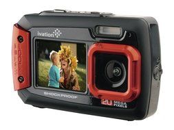 Ivation 20MP Underwater Shockproof Digital Camera &amp; Video Camera w/Dual Full-Color LCD Displays &ndash; Fully Waterproof... N4