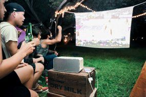 Dashbon Flicks Mobile Cordless Boombox Projector Model 280WH N21