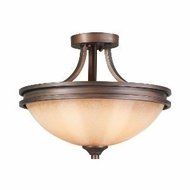 Golden Lighting 1051-SF SBZ Hidalgo Semi-Flush, Sovereign Bronze Finish by Golden Lighting