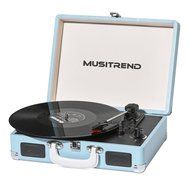 MUSITREND Record Player Classic Portable Suitcase 3 Speed Stereo Turntable with Built-in Speakers, PC Recorder... N3