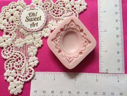 Kerim's Brooch Cupcake Toppers Silicone Mold By Oh! Sweet Art FDA Approved for Food