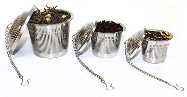 Mingwei Stainless Steel Brew-In-Mug Tea Strainers, Small/Medium/Large Tea Infusers with Extra Fine Mesh, Ideal... N3