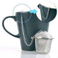 VICPHIC Stainless Steel Mesh Tea Bag Strainer filter Infuser for Loose Leaf Grain Tea Cups, Mugs, and Teapots N2