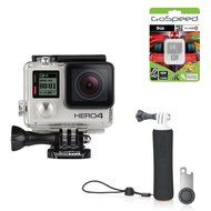 GoPro Hero4 Hero 4 12MP Full HD 4K 15fps 1080p 60fps Built-In Wi-Fi Waterproof Wearable Camera Silver Adventure... N31