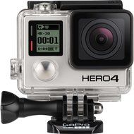 GoPro Hero4 Hero 4 12MP Full HD 4K 15fps 1080p 60fps Built-In Wi-Fi Waterproof Wearable Camera Silver Adventure... N36