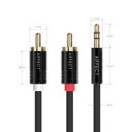 AIFFECT 6.6Ft 3.5mm to 2 RCA Stereo Audio Cable, Premium 3.5mm Aux to RCA Adapter Cable N6