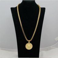 Fashion Jewelry Mens Womens Yellow Gold Filled Medusa Head Long Necklace 1X N2