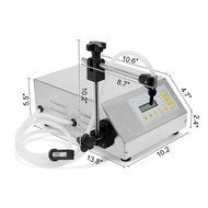 FoodKing Digital Control Pump Drink Water Liquid Filling Machine GFK160 5-3500ml (2-3500mL Digital Filling)