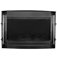 AKDY&reg; 36" Wall Mount Type Tempered Glass 2 Setting Adjustable 1500W LED Backlight 2-in-1 Log &amp; Pebble Interchangeable... N9
