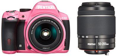 Pentax K-50 16MP Digital SLR Camera with 3-Inch LCD - Body Only (Pink) - International Version N34