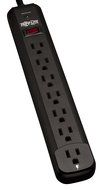 Tripp Lite 7 Outlet Surge Protector Power Strip, 6ft Cord, &amp; $20K INSURANCE (STRIKER)