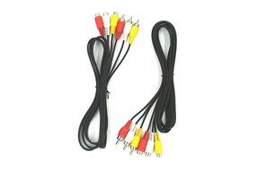 2Pack 3 Rca Male to 3 Rca Female Audio Video Extension Cable 3RCA Male to Female Audio Composite Extension Video... N4