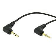 Valley Enterprises&reg; 6 inch 3.5mm Male Right Angle to 3.5mm Male Right Angle Audio Cable