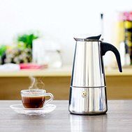 Olayer 100ML, 200ML, 300ML, 450ML ITALIAN Stainless Coffee Pot Maker Expresso Moka Pot