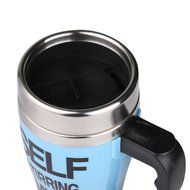 Andux Auto Stirring Electric Coffee Mug Stainless Steel Electric Coffee Cup (Black) N2