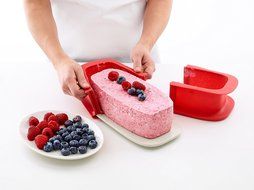 Lekue Baking Loaf Spring Form Pan, 9.5", Red N6