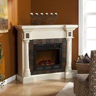 Cameron Faux Slate Fireplace, ELECTRIC, ESPRESSO N3