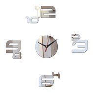 EverTrust(TM) hot new arrival home decoration acrylic mirror wall clock safe modern design large digital watch...