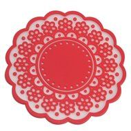 Dianoo Sweet Vintage Translucent Hollow Lace Coasters, High Quality Anti-scald Cup Coasters, 12PCS (Six Colors...