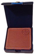 Tommy Hilfiger Brown Leather Coasters - Set of 4