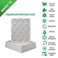 16x20x1 MERV 13 ( MPR 2200 ) AC Furnace Air Filters. Box of 6