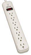 Tripp Lite 7 Outlet Surge Protector Power Strip, 6ft Cord, &amp; $20K INSURANCE (STRIKER) N2
