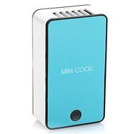 TOOGOO(R) Portable USB Rechargeable Mini No Leaves Handheld Air Conditioning Fan Color Blue N4