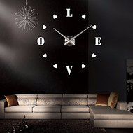 EverTrust(TM) new wall clock reloj de pared quartz watch europe horloge home living room 3d acrylic mirror vintage... N3