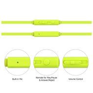 Jabees Universal 3.5mm Replacement Audio Cable with In-Line Remote and Microphone, 3-Feet - Green N7