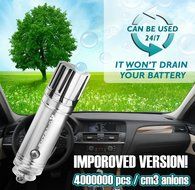 EXTRA-O Car Air Purifier Ionizer with Home 12V Adapter - Removes Cigarette Smoke, Bacteria, Odor Smell - Helps... N18