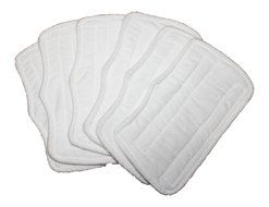 6 pc Microfiber Pads (XT3101) for Shark Steam Mop S3101, S3250, S3202