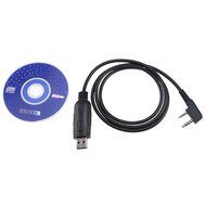 NSKI USB Programming Cable for Baofeng UV-5R UV-3R+ Two way Radio With Driver CD N6