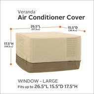 Classic Accessories 55-452-150301-RT Veranda Window AC Cover, Medium N4