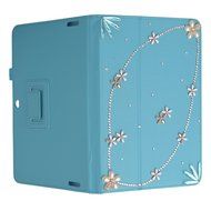 KAKA(TM) 3D Handmade Rhinestone Crystal PU Leather Stand Folding Protective Tablet Case Cover For Acer Iconia... N26