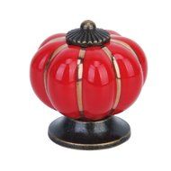 Get Orange 8 pcs Pumpkin Ceramic Door Knobs Drawer Pull Handle Cabinet Cupboard Wardrobe Pull Knobs Handle (green) N5