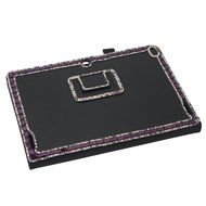 KAKA(TM) 3D Handmade Rhinestone Crystal PU Leather Stand Folding Protective Tablet Case Cover For Acer Iconia... N29