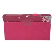 KAKA(TM) 3D Handmade Rhinestone Crystal PU Leather Stand Folding Protective Tablet Case Cover For Acer Iconia... N31