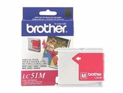 Brother Lc51m - Magenta - Original - Ink Cartridge - For Dcp 350, Fax 2580, Intellifax 1860, 1960, 2580, Mfc 230...