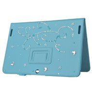 KAKA(TM) 3D Handmade Rhinestone Crystal PU Leather Stand Folding Protective Tablet Case Cover For Acer Iconia... N32