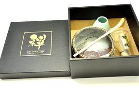 Japanese Mino Yaki ware Matcha Bowl And Tea Ceremony Set Green Tea 11.5 / 11.5 / 8cm (4.5 / 4.5 / 3.1inch)[7379] N2