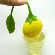 Dealglad New 3pcs Cute Reusable Strawberry Silicone Herbal Spice Tea Leaf Infuser Strainer Filter Bag Tea Ball... N3
