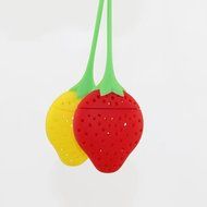 Dealglad New 3pcs Cute Reusable Strawberry Silicone Herbal Spice Tea Leaf Infuser Strainer Filter Bag Tea Ball... N4