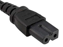 Cable Leader 10ft 18 AWG 2-Slot Polarized Notebook Power Cord (IEC320 C7 to NEMA 1-15P) N3