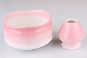 Goodwei Premium Matcha Tea Set &quot;Sakura&quot; - Ceremonial Bowl Chawan, Whisk and Holder - Gift Box (80)