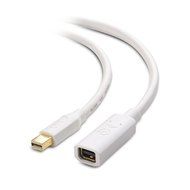 Cable Matters Gold-Plated Mini DisplayPort 1.2 Extension Cable with 4K Video Support in White - 3 Feet