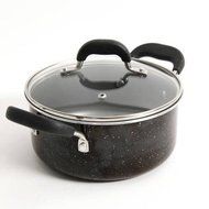 The Pioneer Woman Vintage Speckle 3-Quart Soup/Chili Casserole with Lid, Black