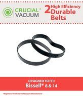 2 Long-Life Durable Bissell Style 8 &amp; 14 Vacuum Cleaner Style 8 &amp; 14 Belts, Pack of 2, Replaces Lift-Off Belt...