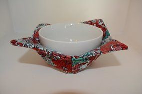 Microwave Bowl Cozies // Set of 3 // 1 Small Bowl Cozy // 1 Medium Bowl Cozy // 1 Dinner Plate Cozy // Starburst