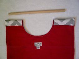 Gray Chevron 9x13 Dish Tote, FREE Shipping, Can be Personalized Silver and White ZigZag Stripe N3