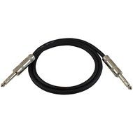 GLS Audio 3ft Patch Cable Cords - 1/4" TRS To 1/4" TRS Black Cables - 3' Balanced Snake Cord - 6 PACK N3